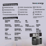 Estación de Energía Portátil Ecoflow DELTA 3 1800W Potencia - 1024Wh Capacidad