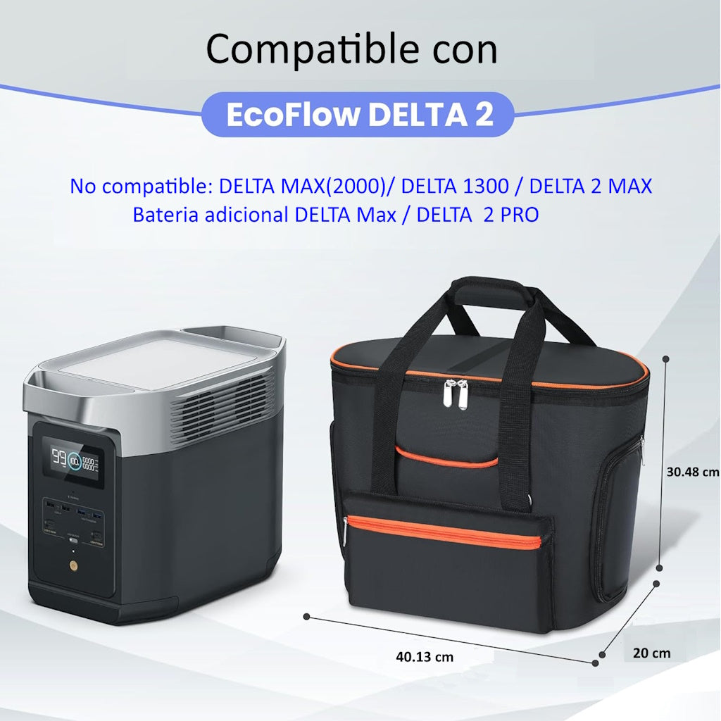 Maleta Flexible Para Estaciones Ecoflow Delta 2