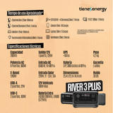Estación de Energia Portatil EcoFlow RIVER 3 PLUS 600W Potencia 286Wh Capacidad