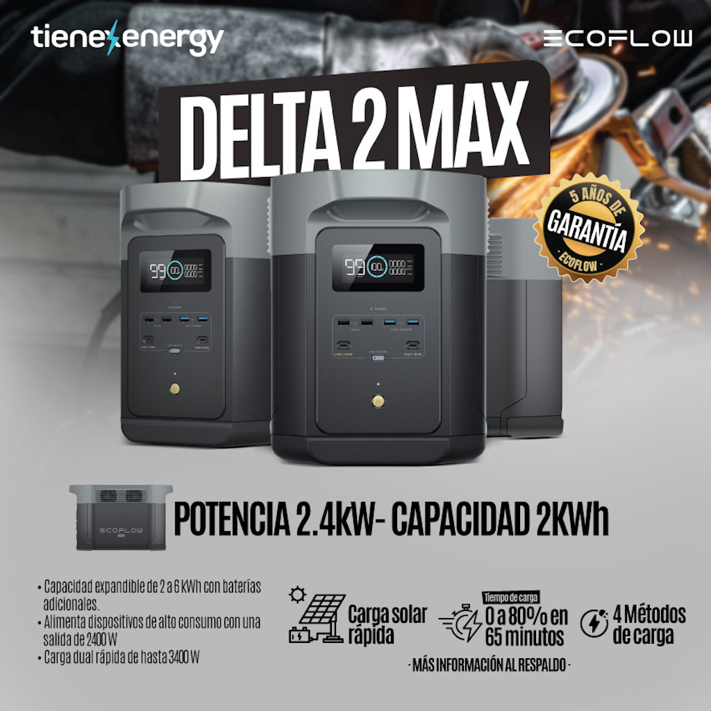 Energy Pack Delta 2 Max 2,4Kw/2kwh 120V