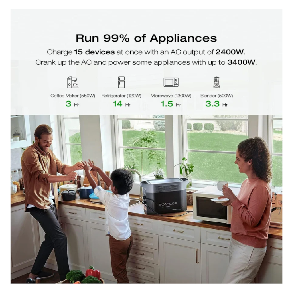 Energy Pack Delta 2 Max 2,4Kw/2kwh 120V