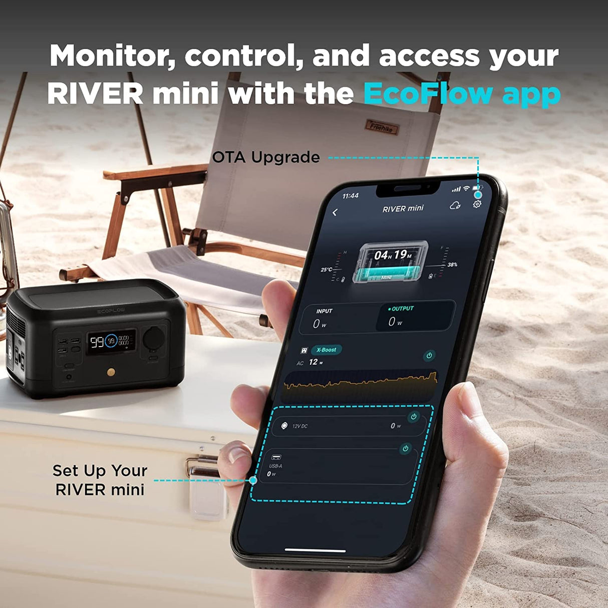 EcoFlow RIVER MINI Estación de Energía Portátil 210Wh